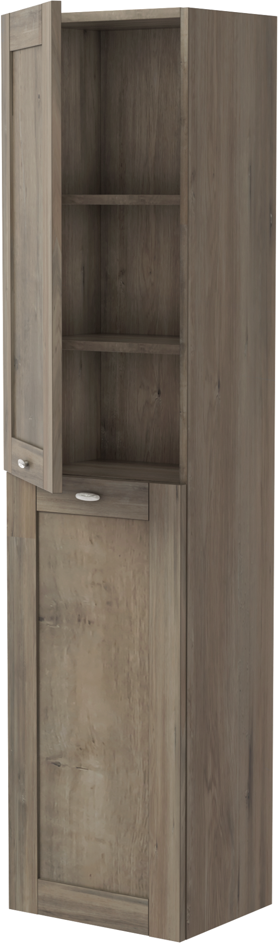 Linie Classo colonne salle de bains suspendue chêne gris 40 x 30 x 170 cm