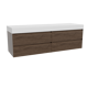 Balmani Mitra badkamermeubel met Dominus tablet voor waskom(men)