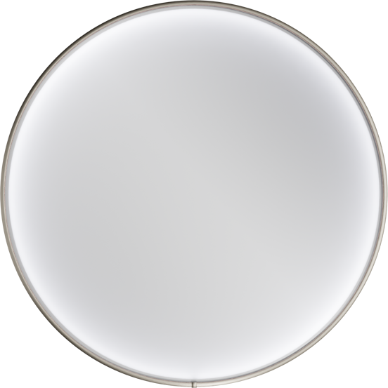 Balmani Secret miroir rond Brushed Gunmetal lumineux et anti-buée Ø 70 cm