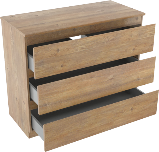 Linie Lado staand badmeubel 100 x 46 cm naturel eiken met Lado enkel of dubbel wastafelblad in melamine naturel eiken