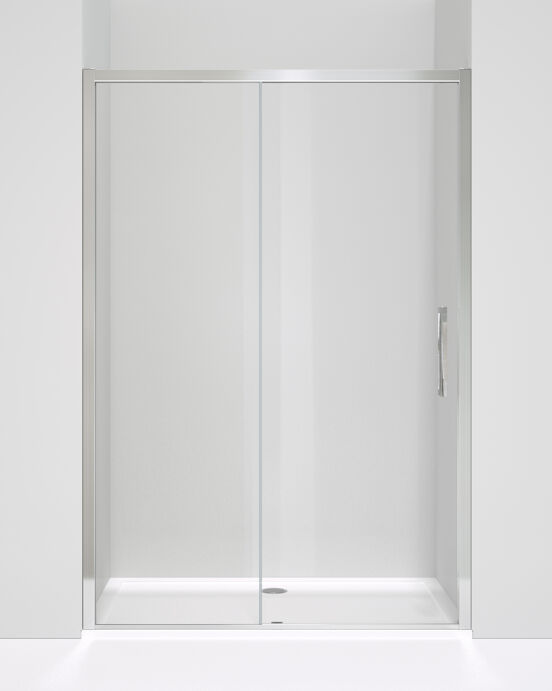 Luca Varess Senses douche schuifdeur 140 x 200 cm helder glas glanzend chroom profiel