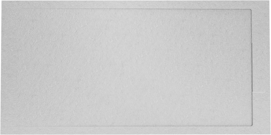 Balmani Indus receveur de douche 160 x 80 cm marbre composite gris clair texture ardoise