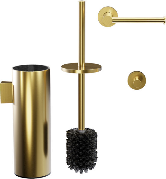 Blaufoss Harmony set d'accessoires de toilette Brushed Gold