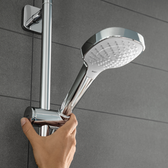 Hansgrohe Croma E280 colonne de douche de pluie robinet thermostatique chrome brillant