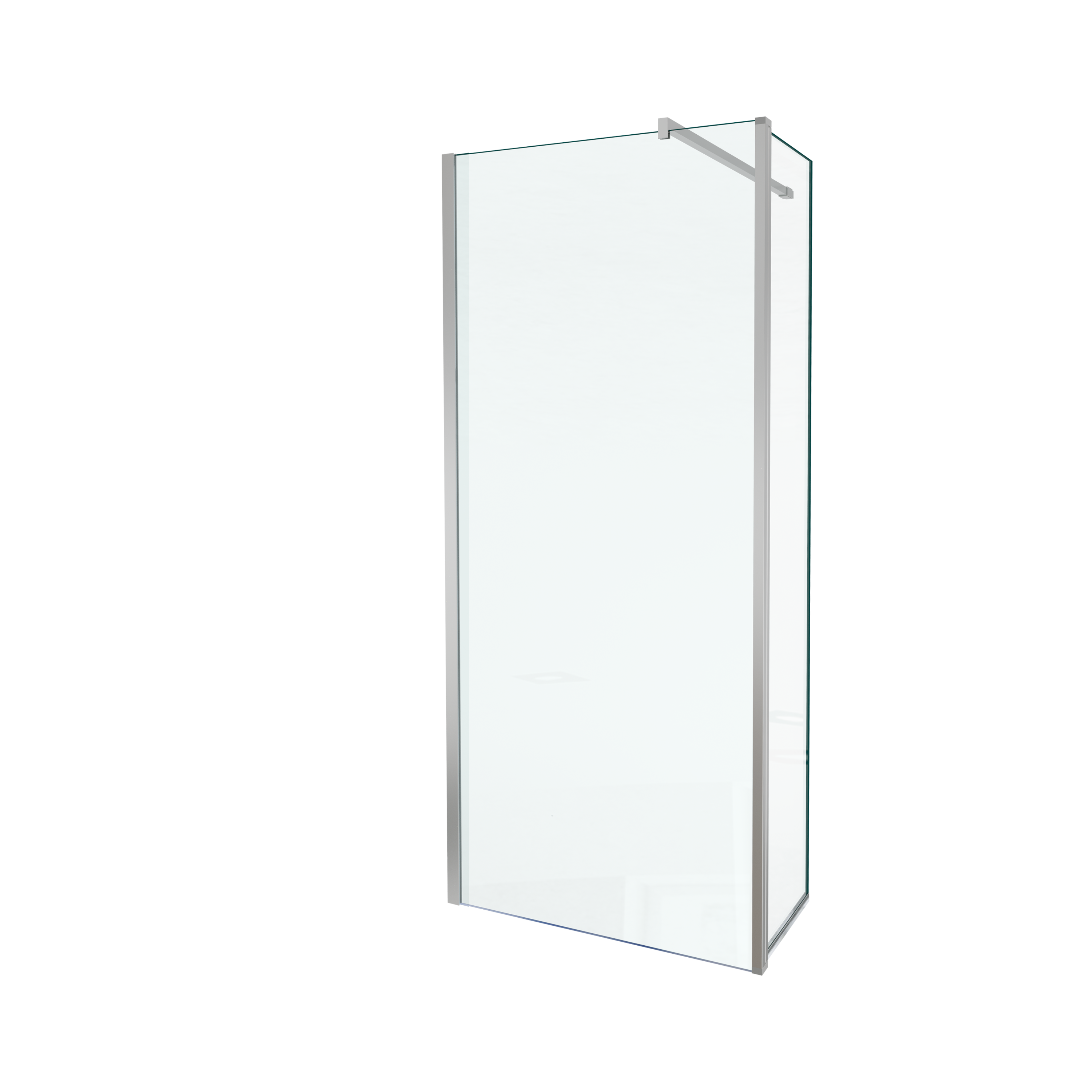 Balmani Move inloopdouche met beweegbare zijwand 90 x 200 cm helder glas glanzend chroom profiel