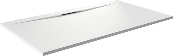 Balmani Dolce Duschwanne: 160 x 90 cm, Solid Surface, Weiß matt