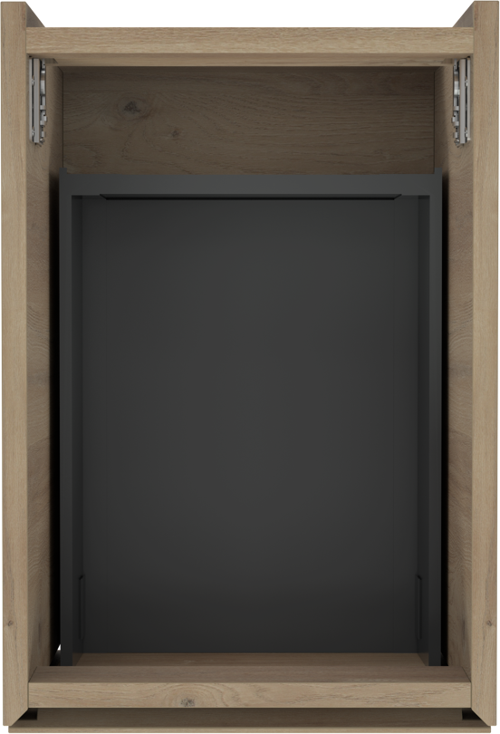 Storke Edge hängender Waschbeckenunterschrank: 35 x 52 cm, Eiche rustikal, 1 Schublade