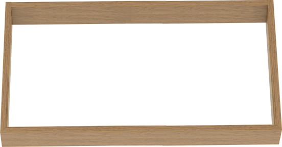 Balmani Legno Sockel für Hochschrank, Eiche verwittert, 90 x 35 cm