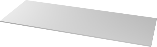 Balmani Stretto enkel of dubbel wastafelblad matte Solid Surface 150 x 55 cm