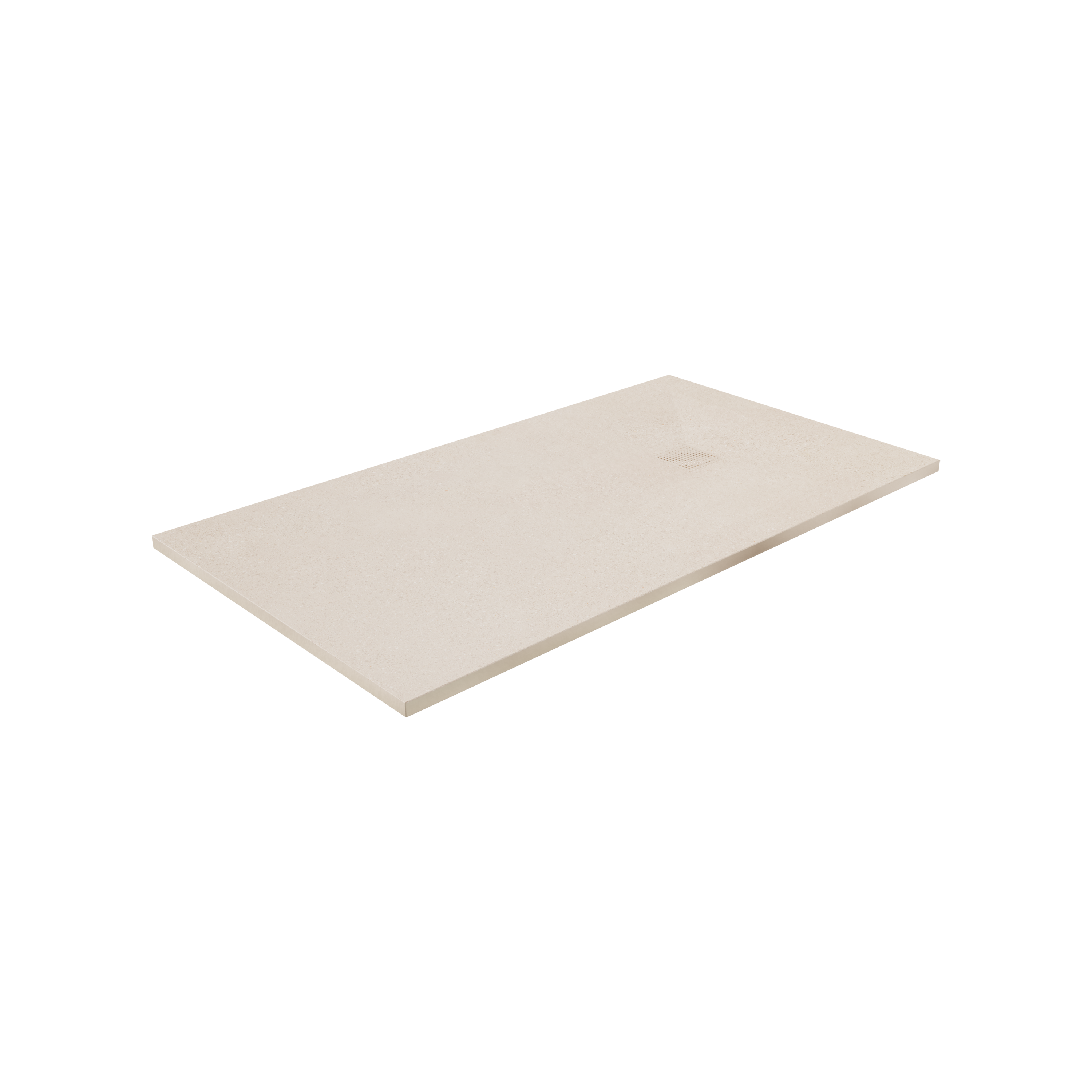 Balmani Impress douchebak 160 x 90 cm composiet mat beige voelbare structuur