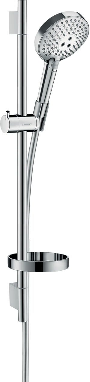 Hansgrohe Raindance Select S120 Duschstange mit Brausekopf 12cm 3 Strahlfunktionen Chrom glänzend