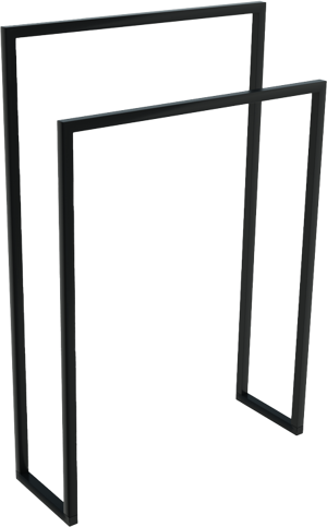 Blaufoss Noma porte-serviette grille noir mat