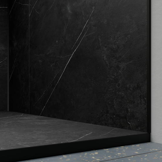 Luca Varess Suite Duschwanne 180 x 90 cm Marmorkomposit Marble Dark 