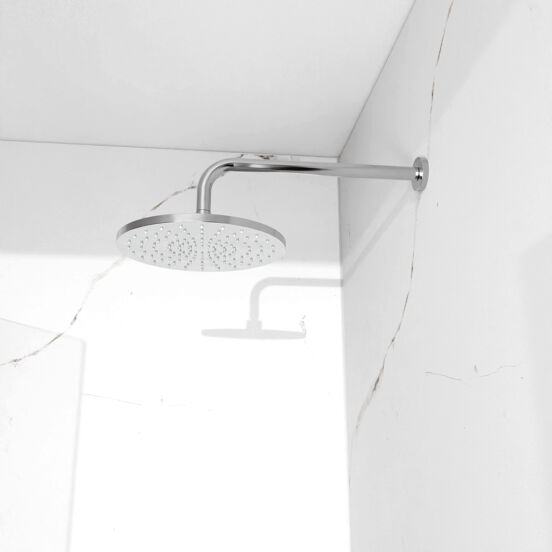 Blaufoss Bodan 250 rond regendouchekop met wand douchearm Ø25cm glanzend chroom