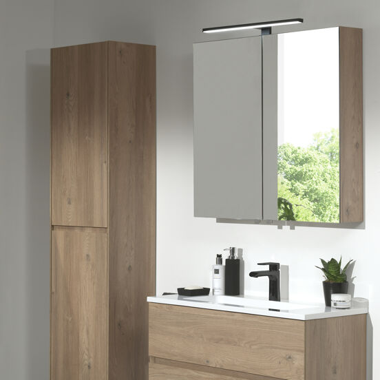 Balmani Cubico LED Spiegelbeleuchtung: 50 cm, Schwarz, 4100K