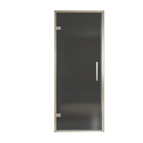Balmani Senses Design douche draaideur links 90 cm x 210 cm Rookglas, Brushed CoolMetal profielen