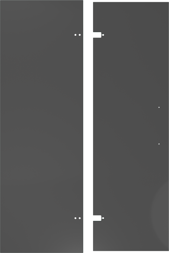 Balmani Senses Design porte pivotante réversible 140 x 210 cm verre Bronze, coating inclus
