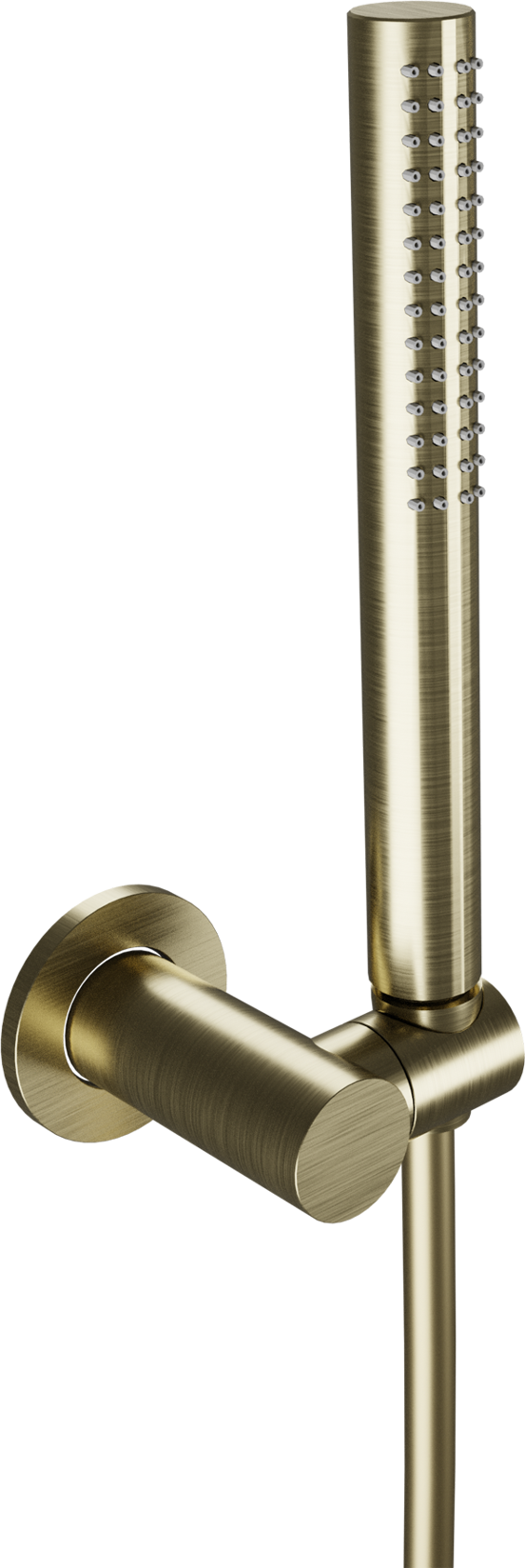 Blaufoss Round handdouche 1 straalsoort brushed champagne gold