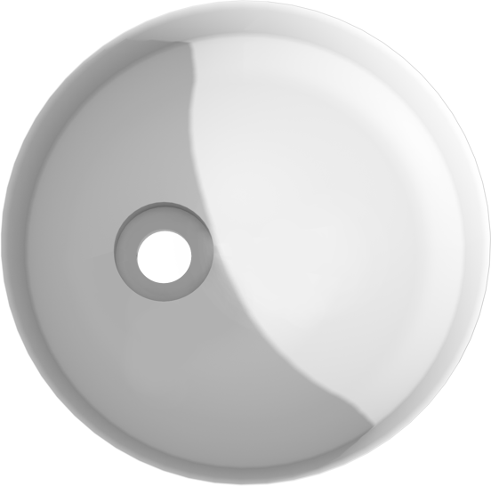 Balmani Fato vasque à poser mat Solid Surface rond Ø 37,5 cm