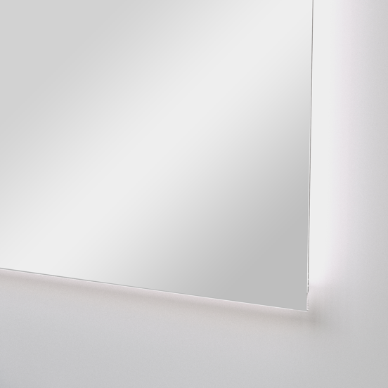 Balmani Giro Badspiegel mit Beleuchtung: Rechteckig, 45 x 120 cm, mit Anti-Beschlag Spiegelheizung