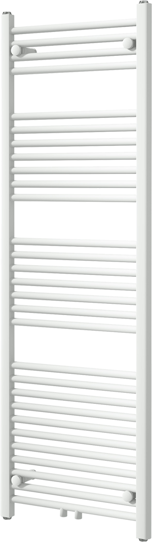 Vipera Kanza einzel Handtuchheizkörper 50 x 150 cm elektrische Heizung weiß matt Seiten- und Mittelanschluss 679W, inkl. Widerstand, nicht für Deutschland geeignet