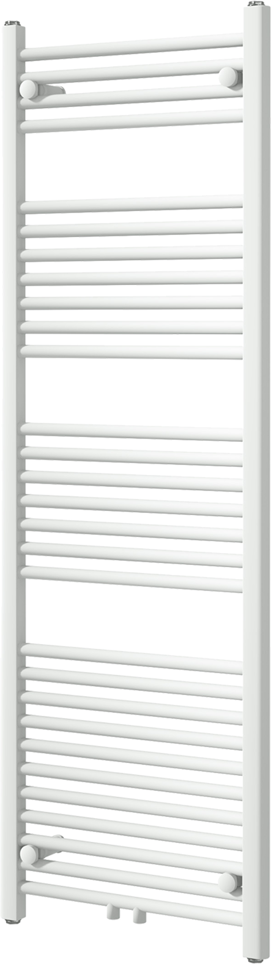 Vipera Kanza enkele handdoekradiator 50 x 150 cm centrale verwarming mat wit zij- en middenaansluiting 679W
