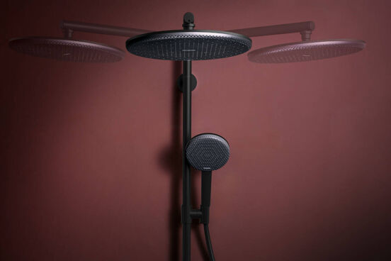 Hansgrohe Raindance Alive S Puro Showerpipe regendoucheset 300 1jet, Ecosmart met Ecostat element thermostaat mat zwart