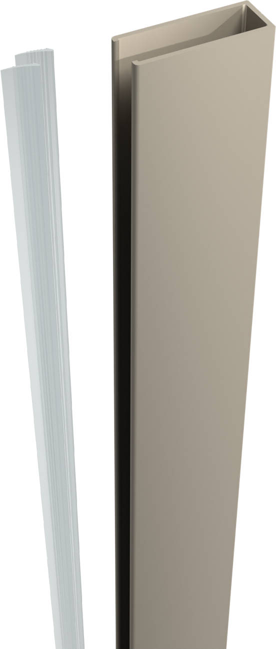 Balmani Modular douche à  l'italienne 85 x 200 cm verre transparent profil gris mat