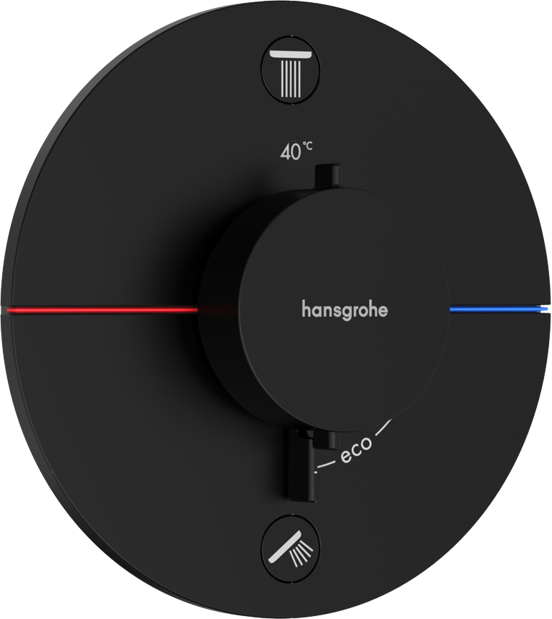 Hansgrohe Showerselect Comfort S Unterputz-Duschthermostat 2 Verbraucher Schwarz matt