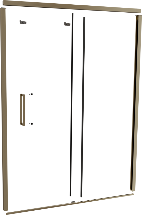 Balmani Senses Design 160 cm ensemble de profils pour porte coulissante niche brushed champagne gold