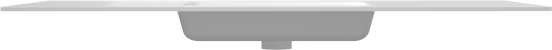 Storke Mata Einzelwaschtisch, Solid Surface matt, 145 x 52 cm