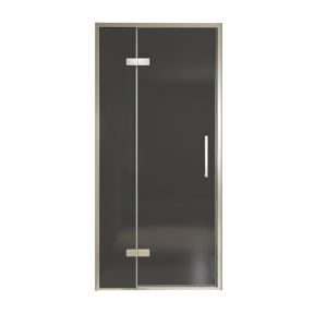 Balmani Senses Design douche draaideur links 100 cm x 210 cm Rookglas, Brushed CoolMetal profielen