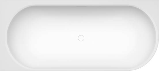 Balmani Forte baignoire d'angle gauche duo 175 x 78 cm Solid Surface blanc mat