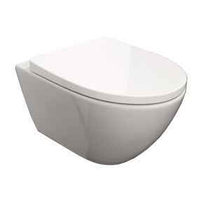 Luca Varess Moreno hangend toilet hoogglans wit randloos SilentFlush