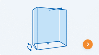Version d'angle avec panneau latéral pivotant