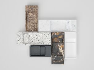 Tendance salle de bains : Marbre moderne