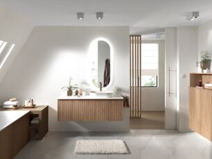 Badkamer met schuine wand inrichten