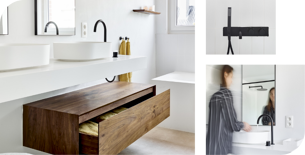 Rénovation : Une salle de bain avec une grande baie vitrée