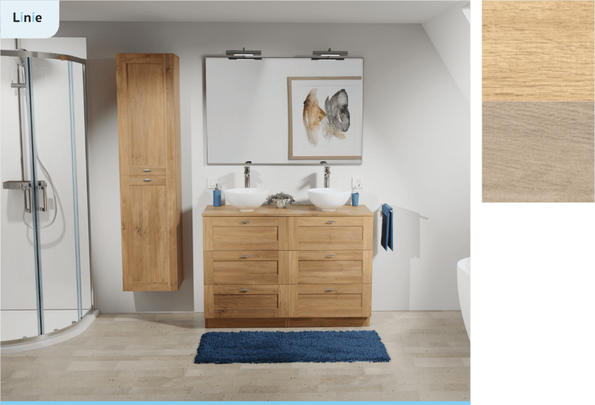 salle de bain lavabo miroir douche armoire
