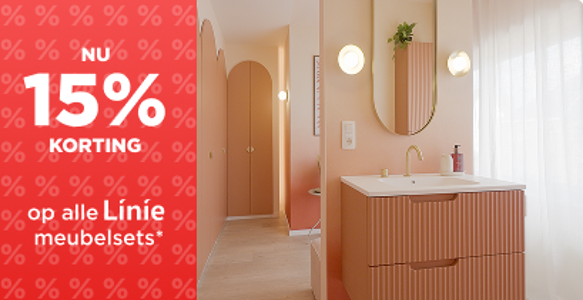 15% korting op alle Linie meubelsets