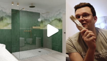 Bram en Nicholas gaan voor een gedurfde badkamer mét pit