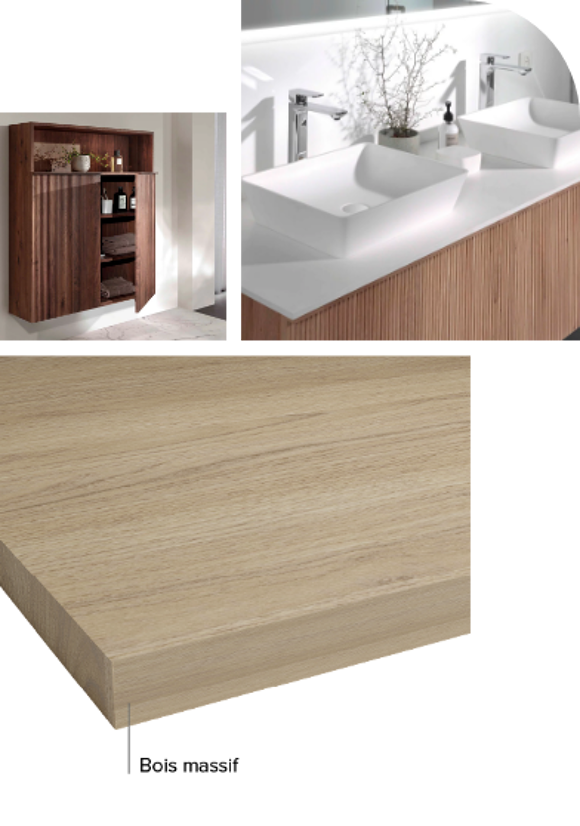 lavabo armoire bois