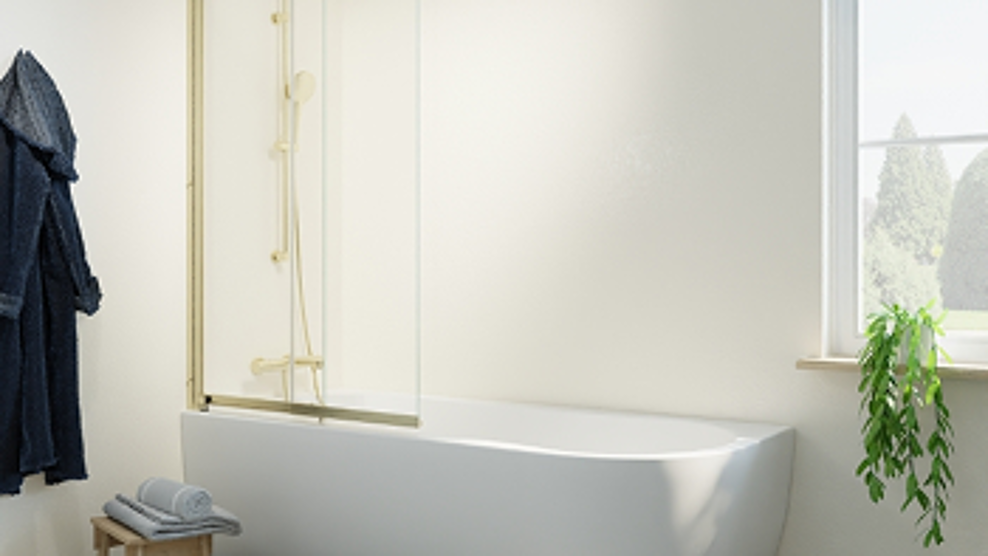 Clevere Dusch-Badewanne, ideal für kleine Bäder!